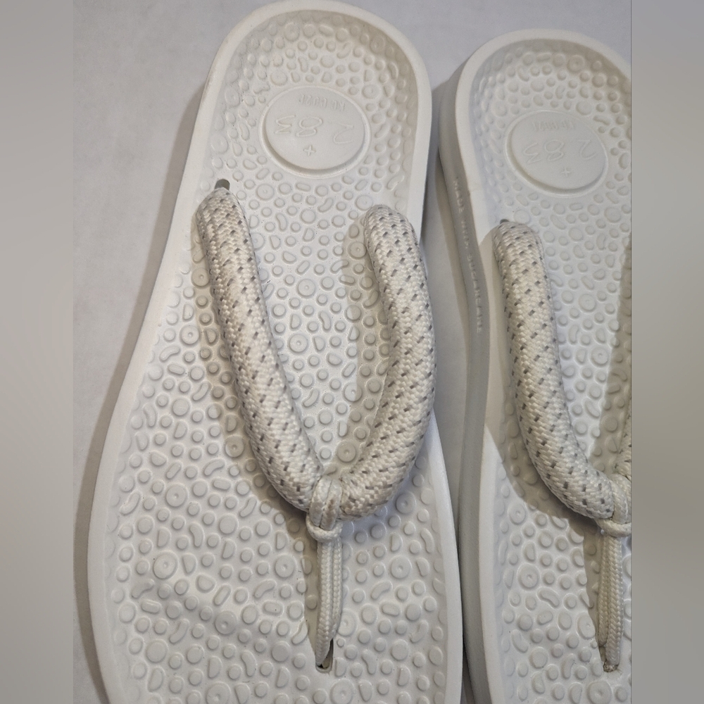 ALLBIRDS Sandals White Blizzard Sugar Zeffers Flip Flops Women's Size US 9.5 EUC - Picture 7 of 13